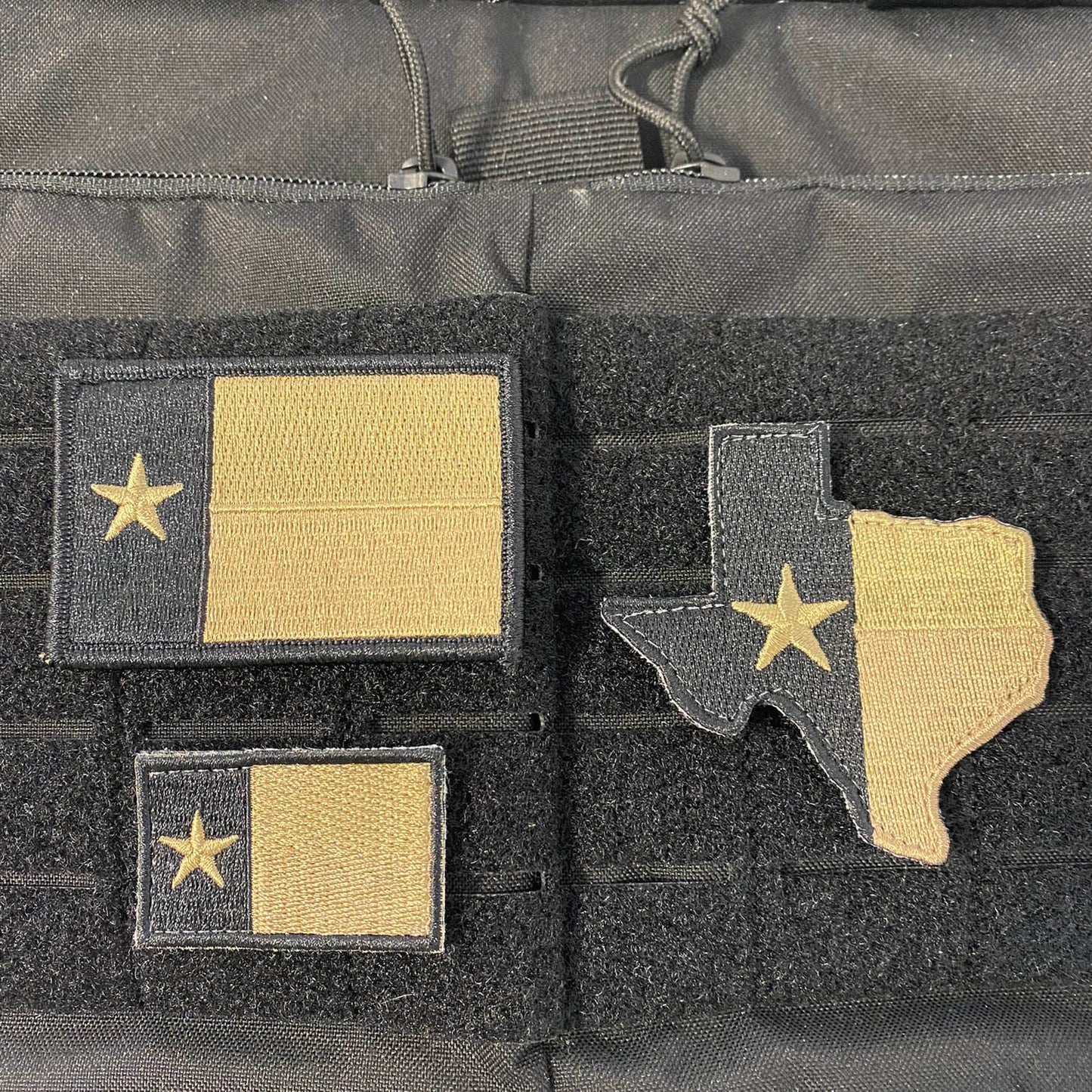 TEXAS Flag Tactical Patches - Set Of 3