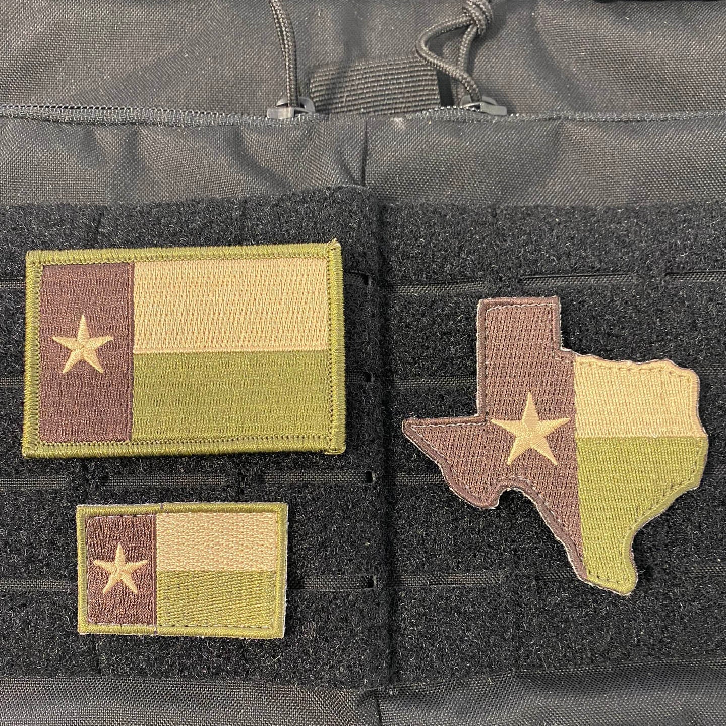 TEXAS Flag Tactical Patches - Set Of 3