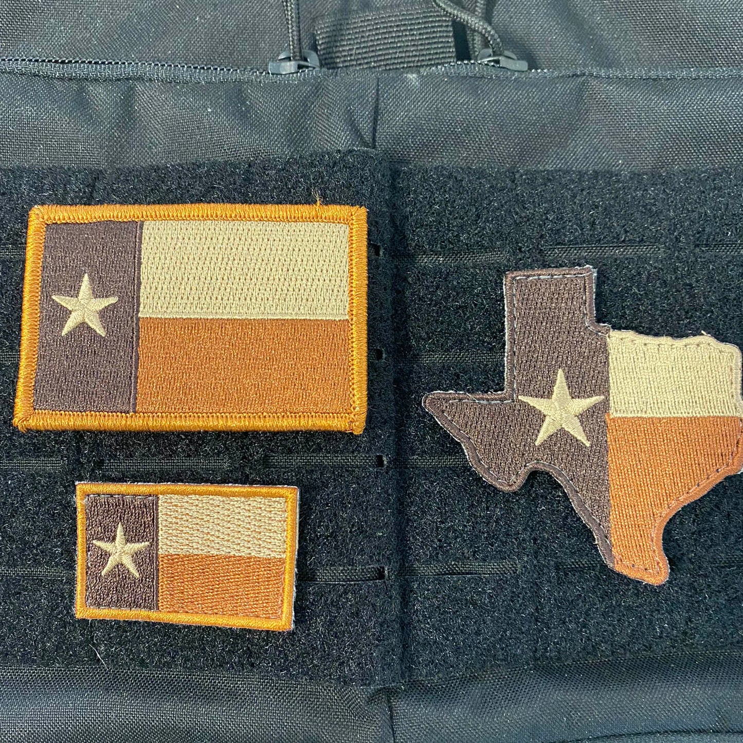 TEXAS Flag Tactical Patches - Set Of 3