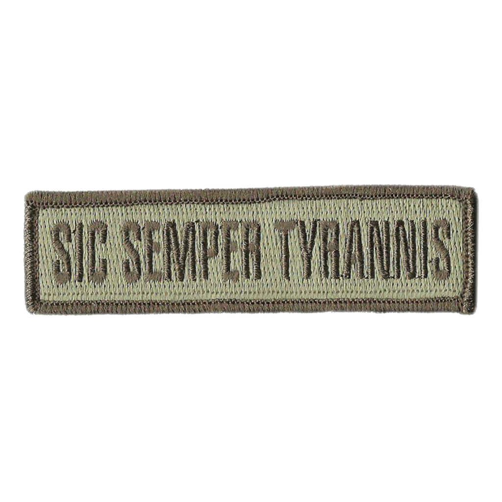 1" x 3.75" Sic Semper Tyrannis Morale Patches