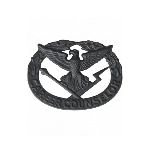 U.S. Army Career Counselor Badge - Black Metal Pin-On
