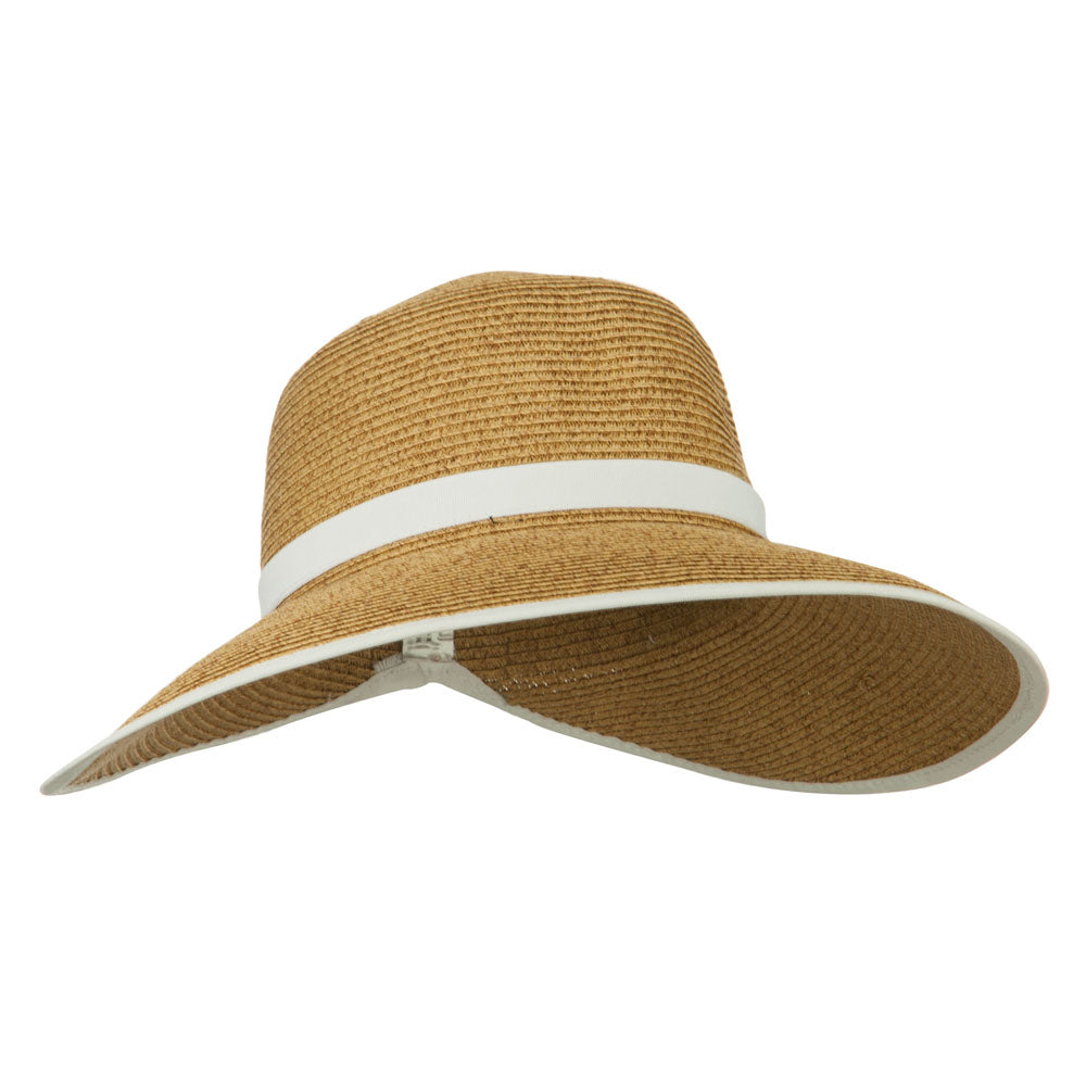 UPF 50+ Gardening Hat with Ribbon Trim Accent