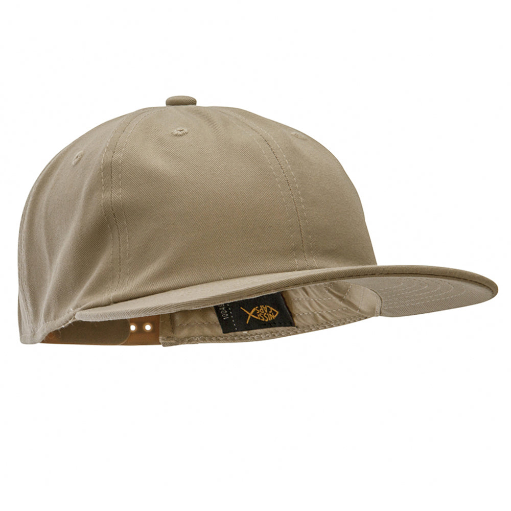 Unconstructed High Profile Cotton Flat Bill Cap