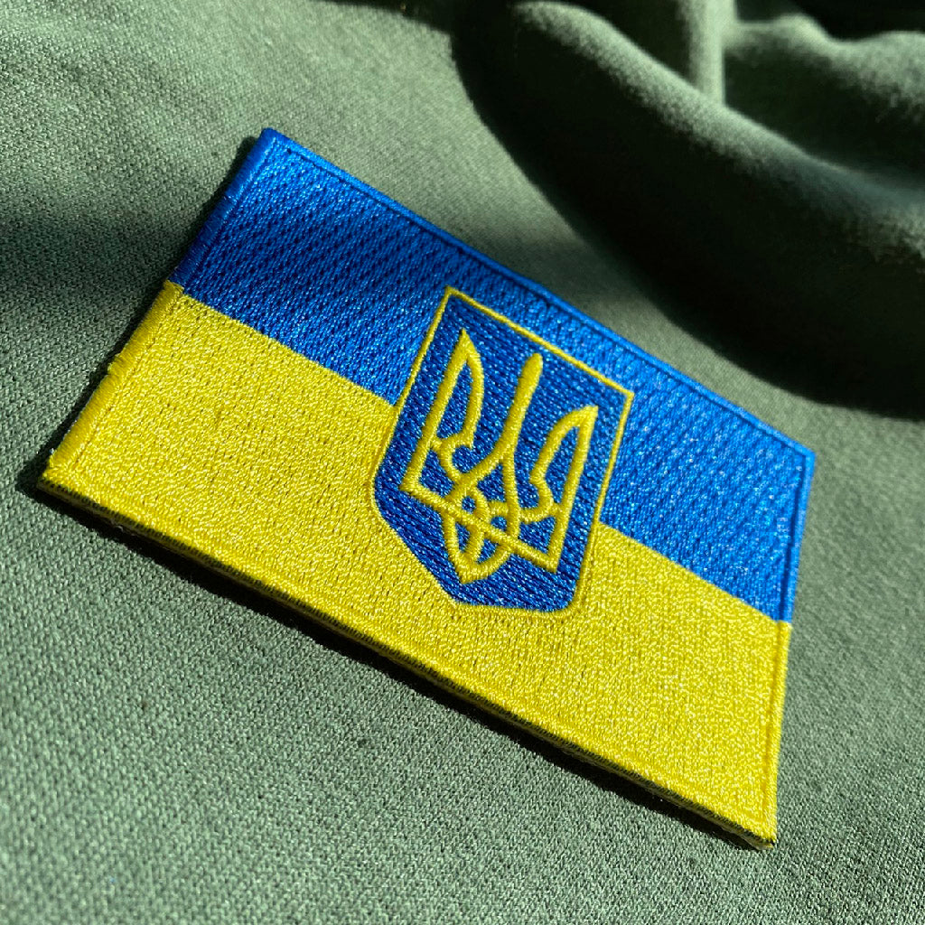 4-pk Ukraine Flag Patches - IronOn/Velcro/Tactical