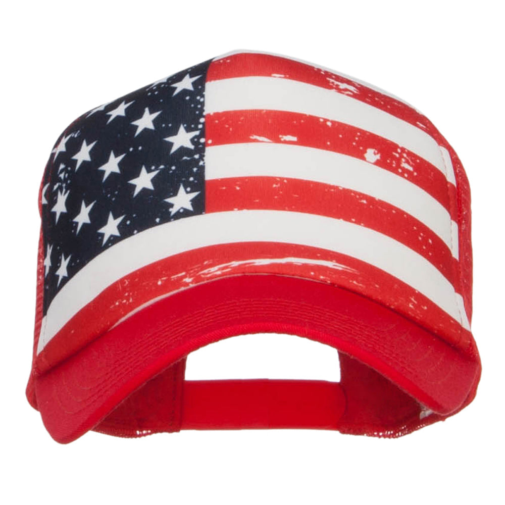 USA Flag Foam Trucker Cap