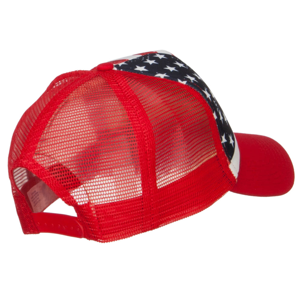 USA Flag Foam Trucker Cap