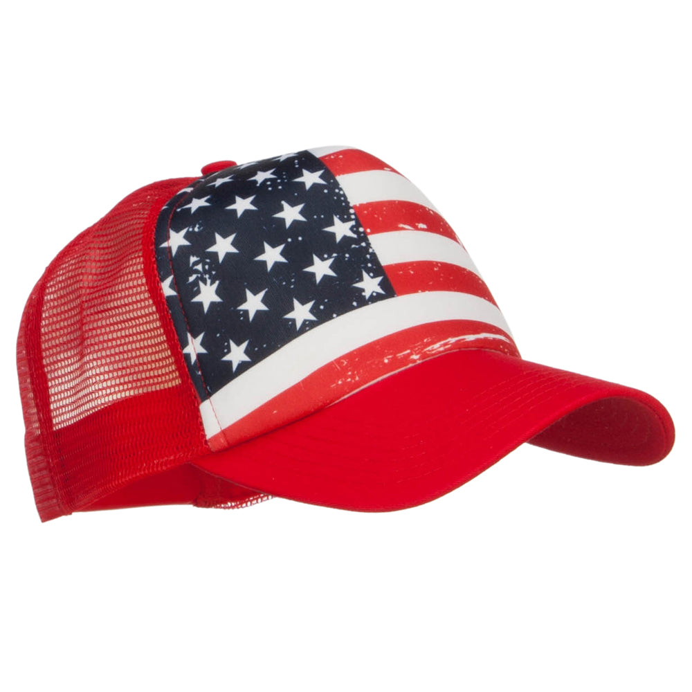USA Flag Foam Trucker Cap