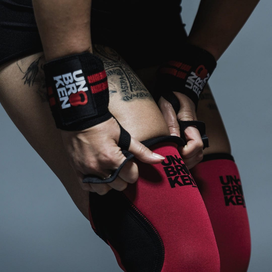 Reversible Knee Sleeves Red Pair