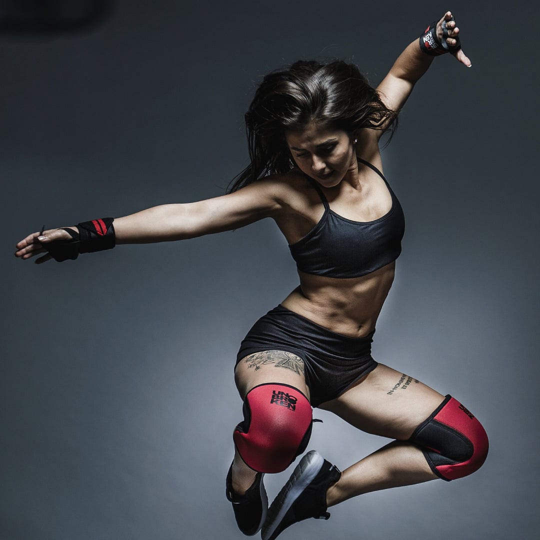 Reversible Knee Sleeves Red Pair