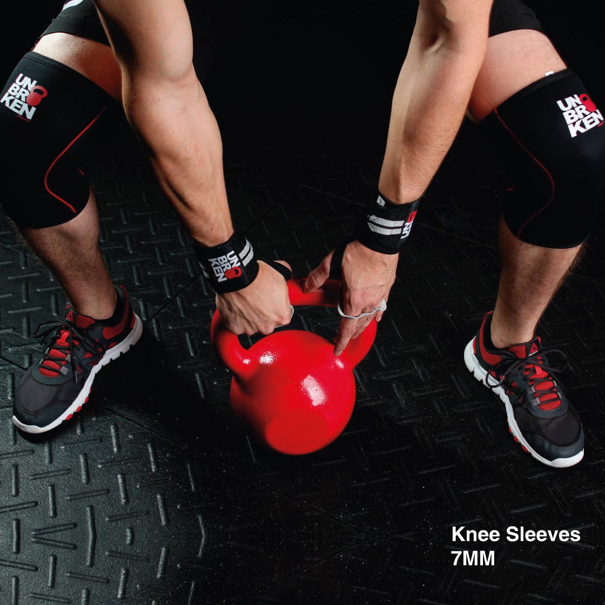 Reversible Knee Sleeves Red Pair