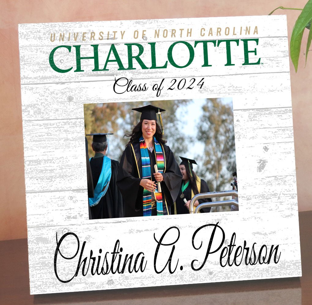UNC Charlotte Graduation Frame - Class Year Picture Plaque - Custom - Upload Your Photo, Name & Class Year – 10.5"x10.5"