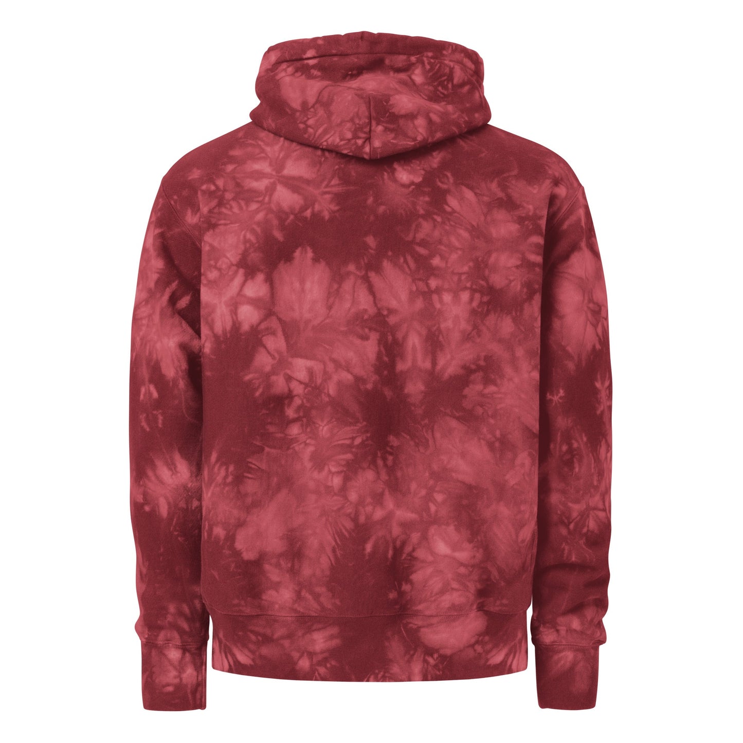 Champion HEAVY Hoodie - Comfortable Cotton Fleece Hoodie with Unique Scrunch-Dye Pattern