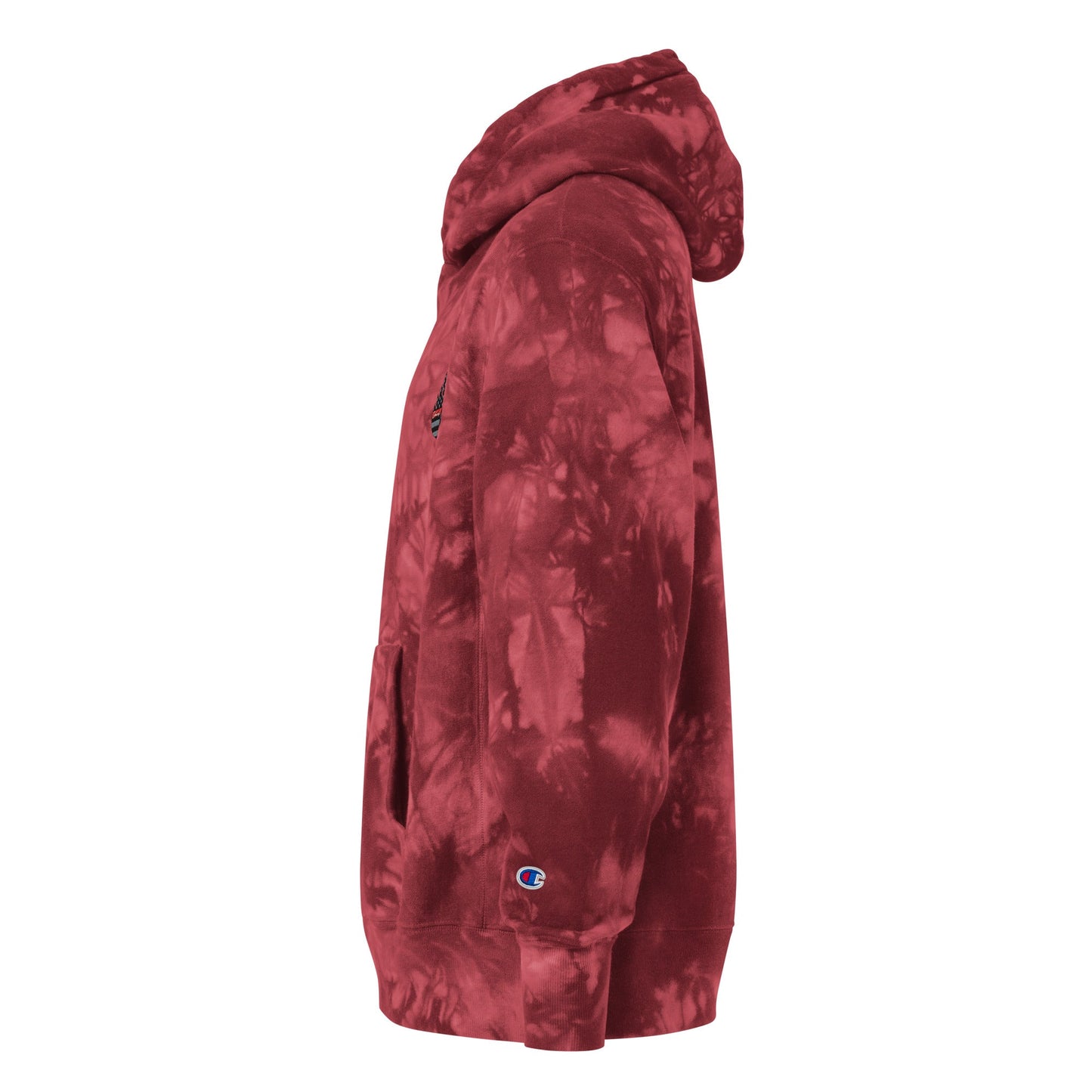 Champion HEAVY Hoodie - Comfortable Cotton Fleece Hoodie with Unique Scrunch-Dye Pattern
