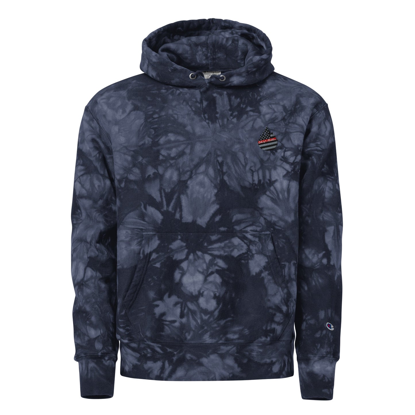 Champion HEAVY Hoodie - Comfortable Cotton Fleece Hoodie with Unique Scrunch-Dye Pattern