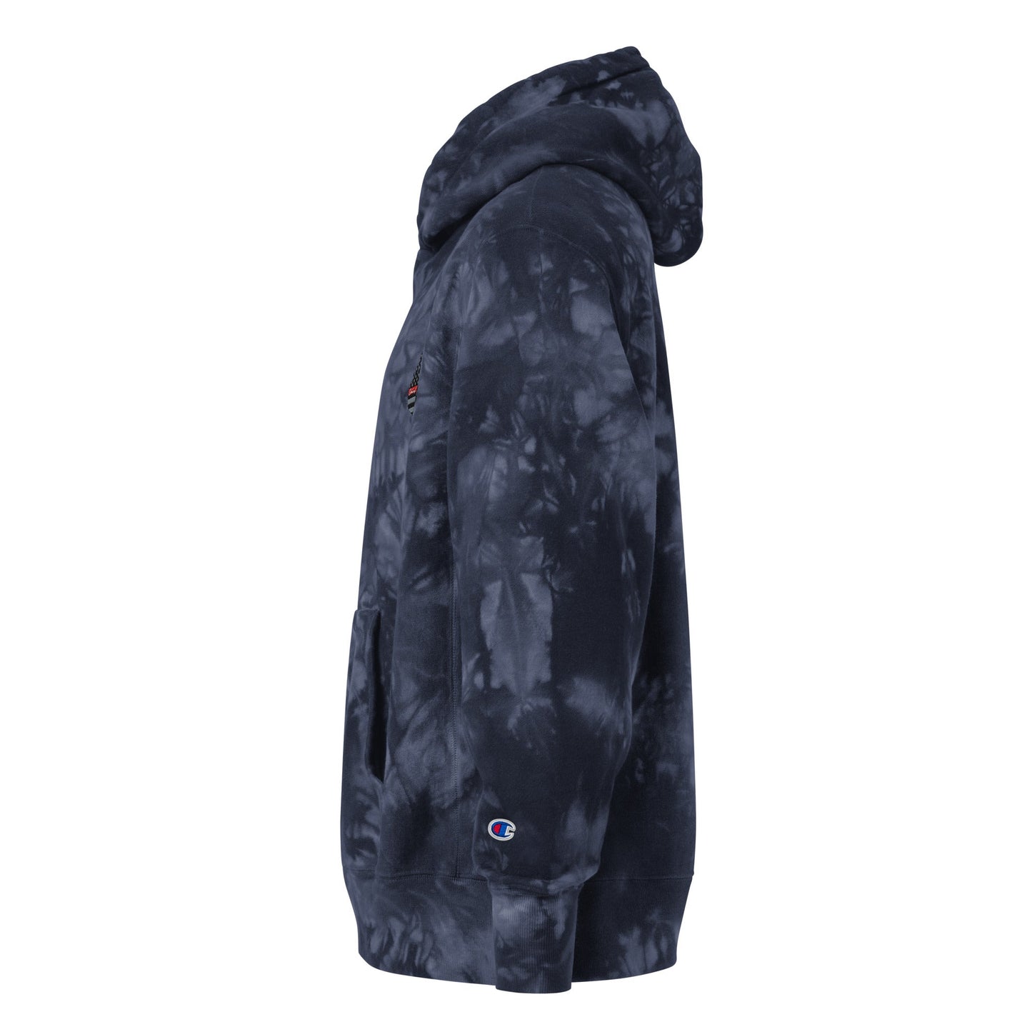 Champion HEAVY Hoodie - Comfortable Cotton Fleece Hoodie with Unique Scrunch-Dye Pattern