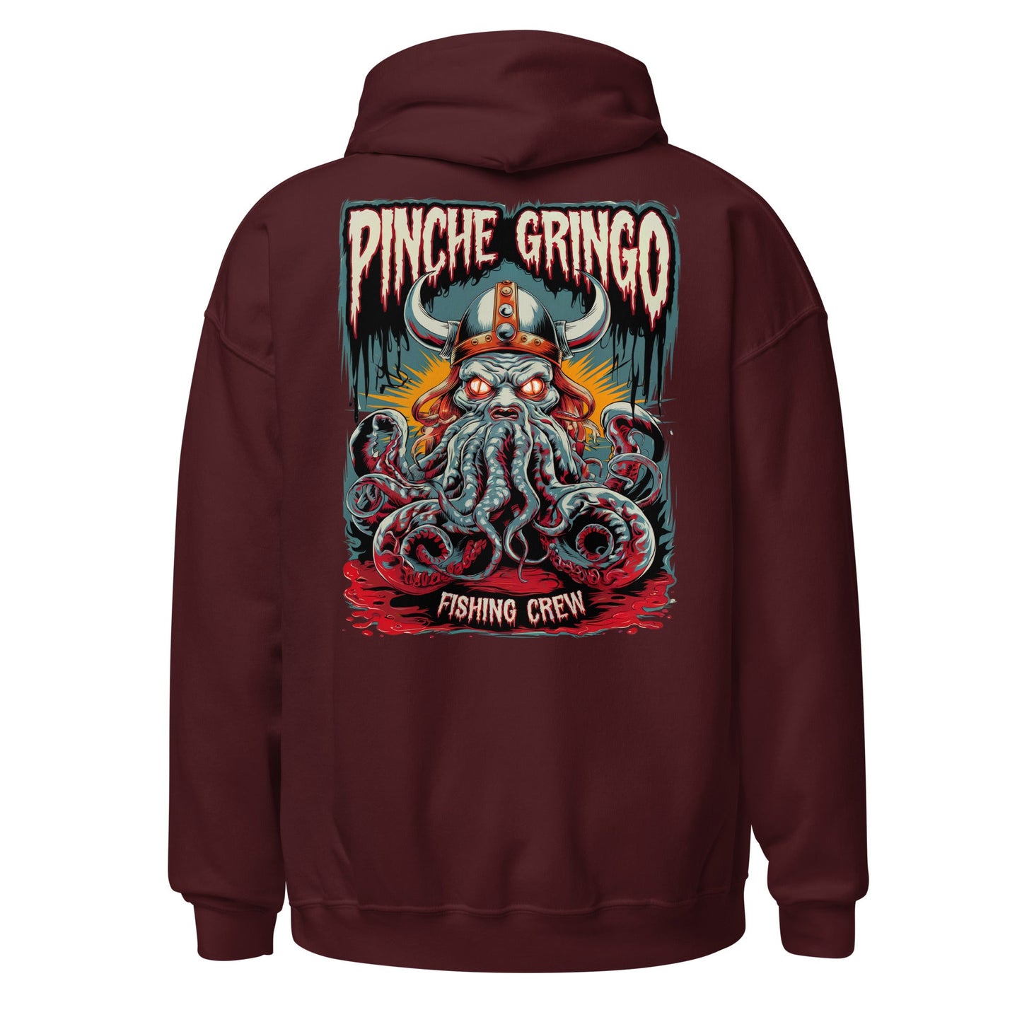 Pinche Gringo Vikingpuss Fishing Crew Hoodie