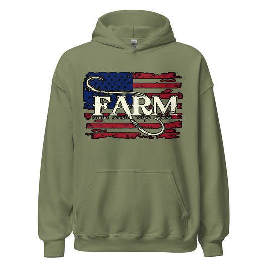 FARM Flag Hoodie - Military Green