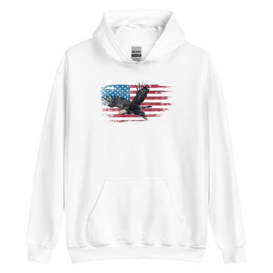 American Flag Hoodie Bald Eagle Sweatshirt