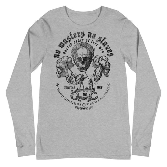No Masters No Slaves Long Sleeve Graphic T-Shirt