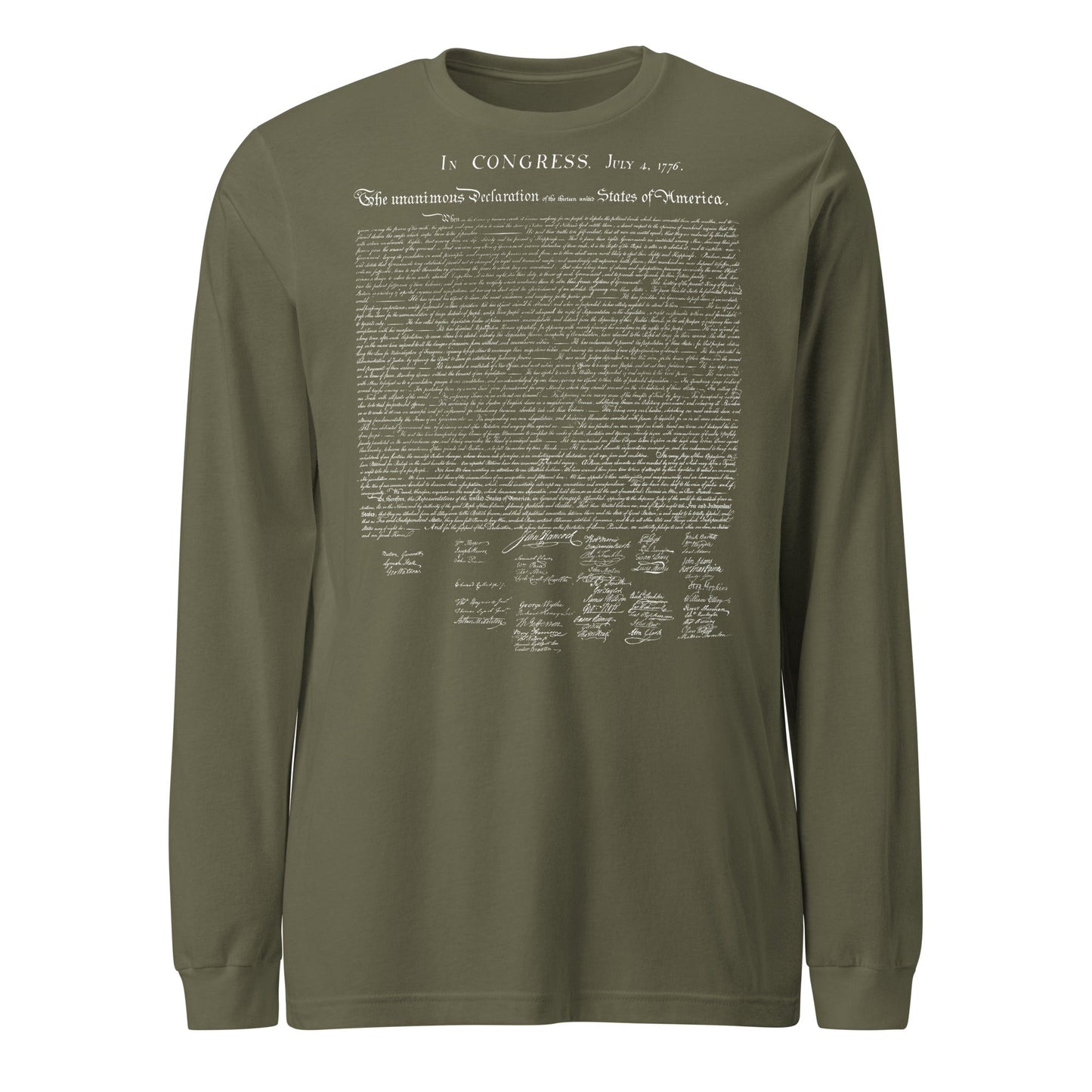 Declaration of Independence Long Sleeve Tee