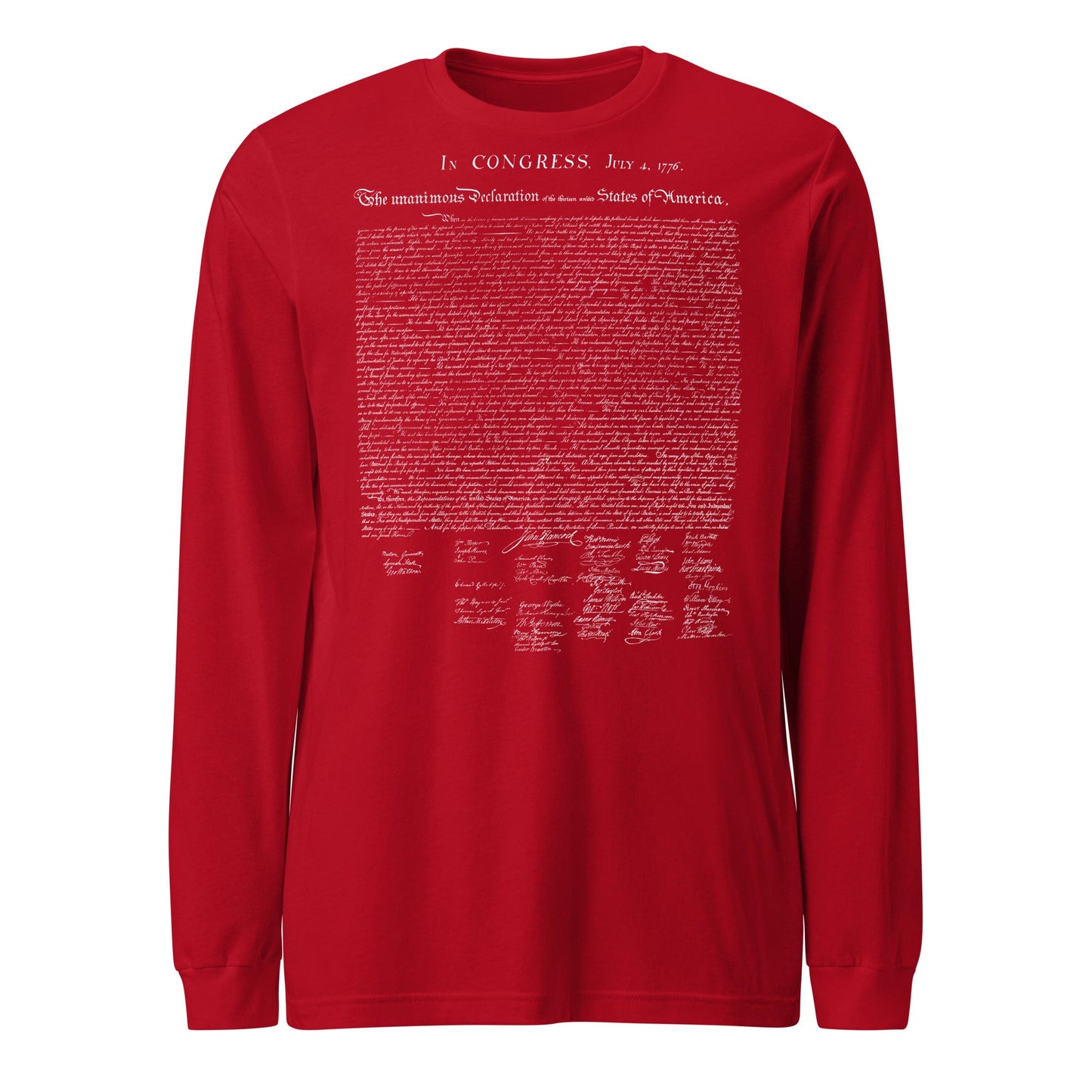 Declaration of Independence Long Sleeve Tee