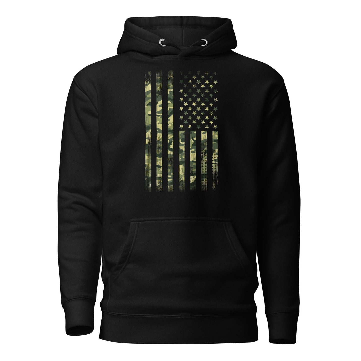 Camo Flag Patriotic Men's Hoodie