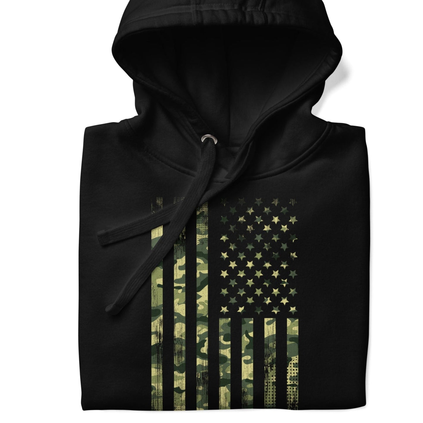 Camo Flag Patriotic Men's Hoodie