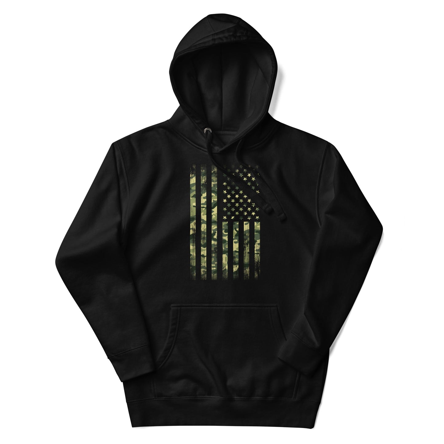 Camo Flag Patriotic Men's Hoodie