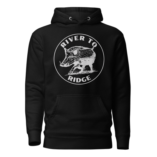 Hog Hunting Hoodie, Unisex, Black or Olive