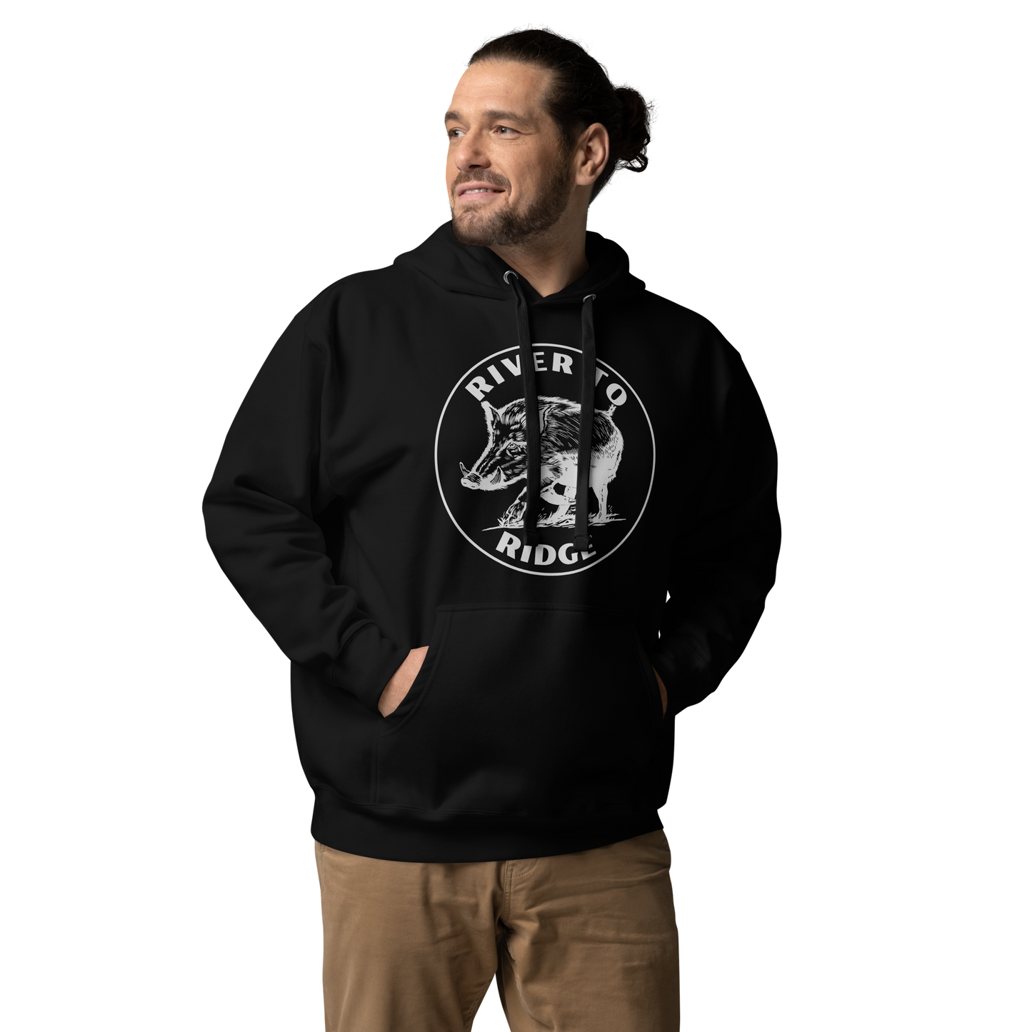 Hog Hunting Hoodie, Unisex, Black or Olive