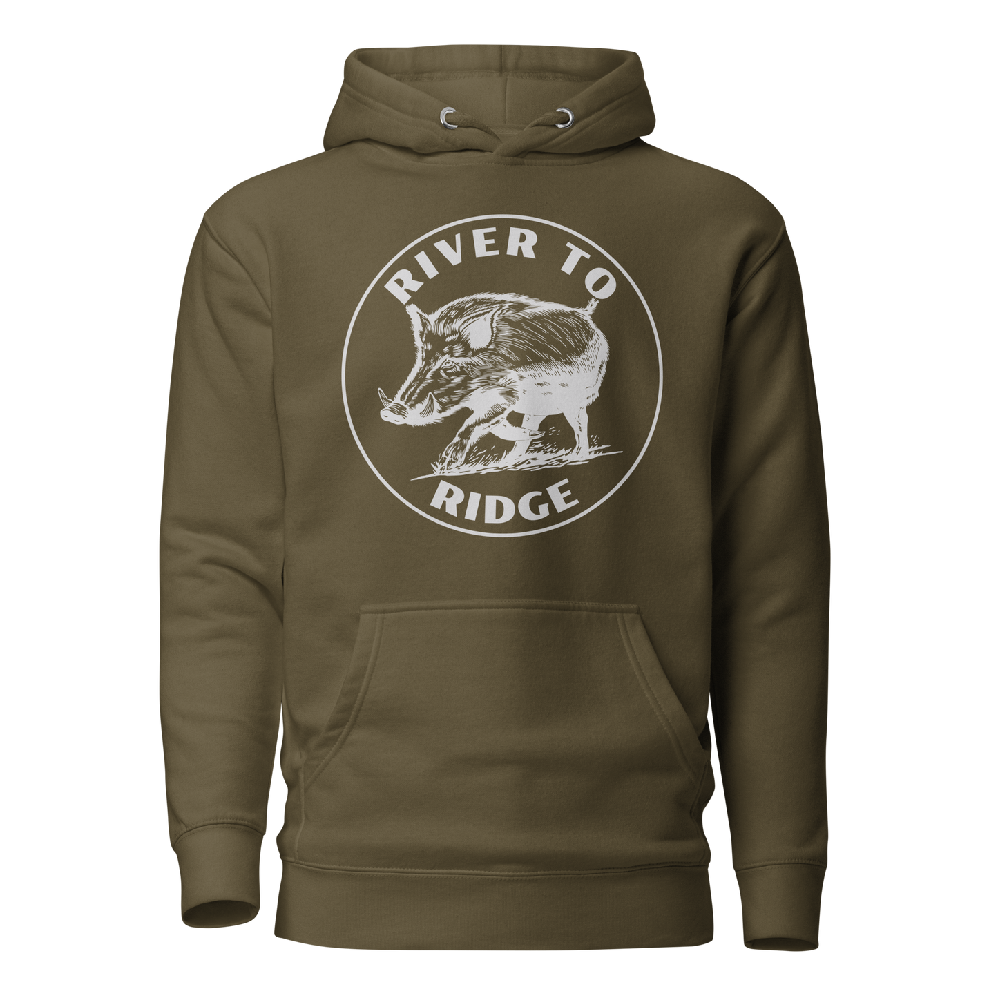 Hog Hunting Hoodie, Unisex, Black or Olive