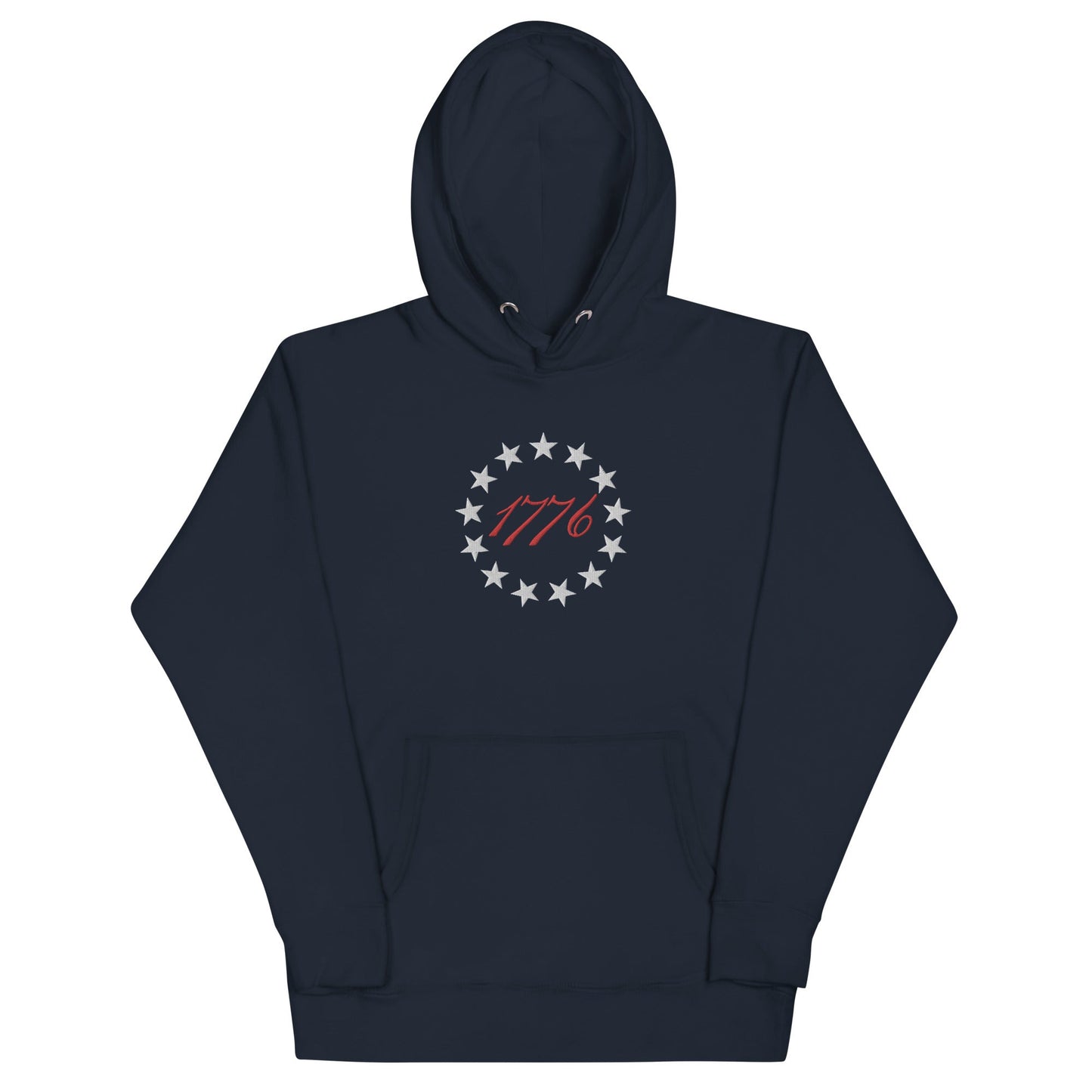 Betsy Ross 13 Stars 1776 Embroidered Hoodie
