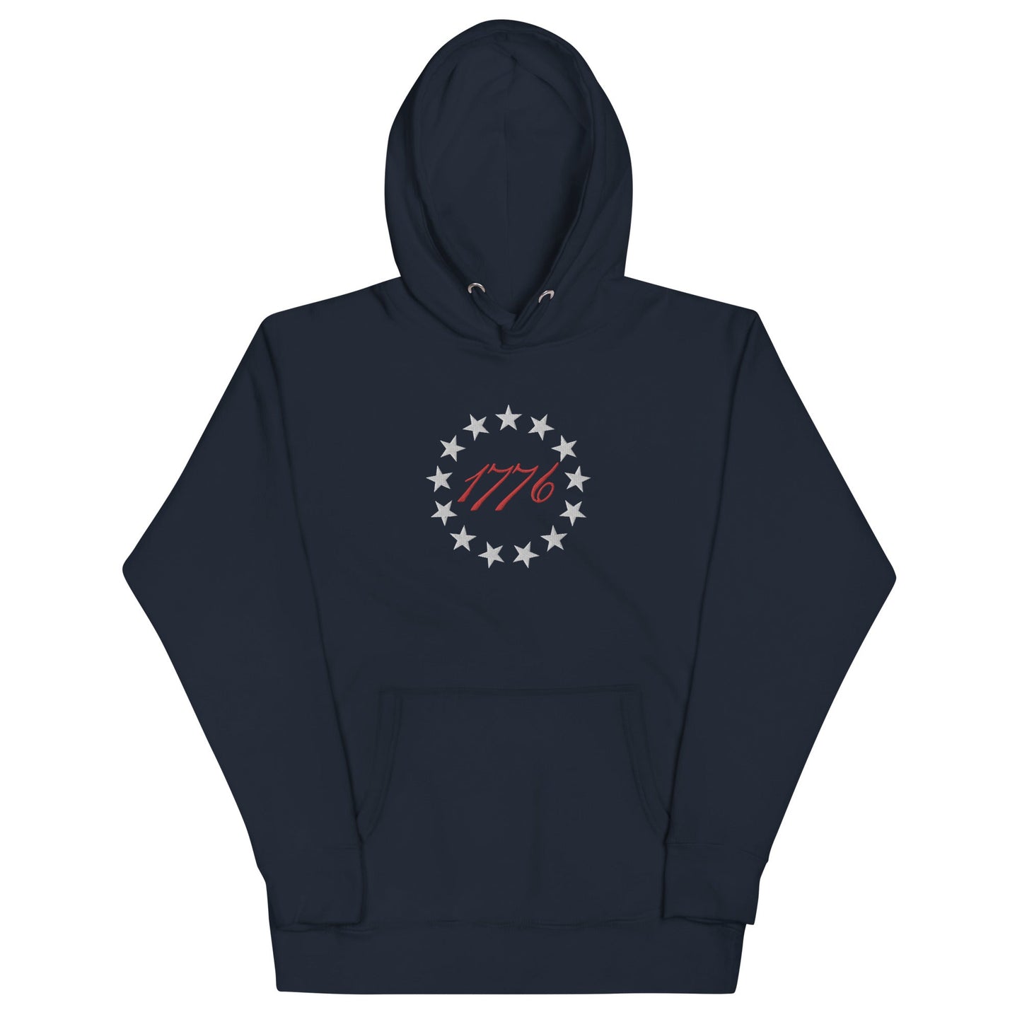 Betsy Ross 13 Stars 1776 Embroidered Hoodie