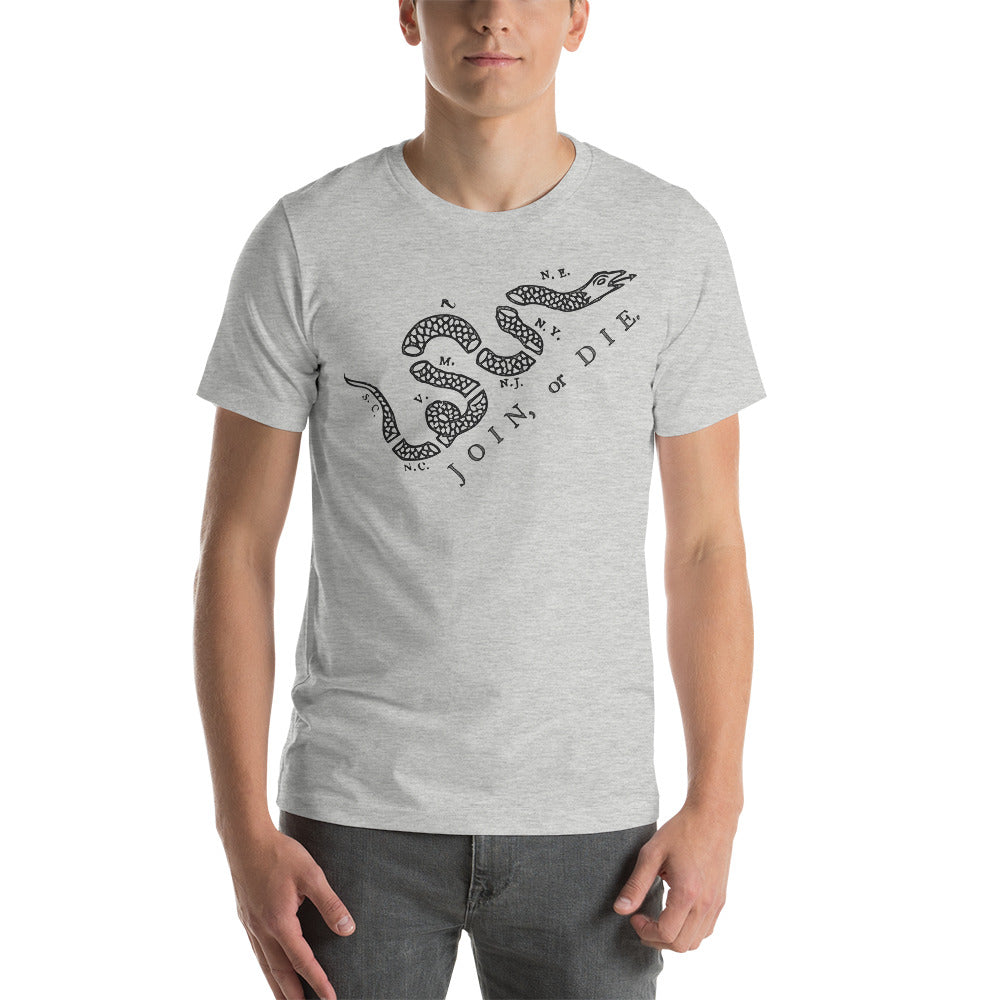 Join or Die Men's Vintage Graphic T-shirt