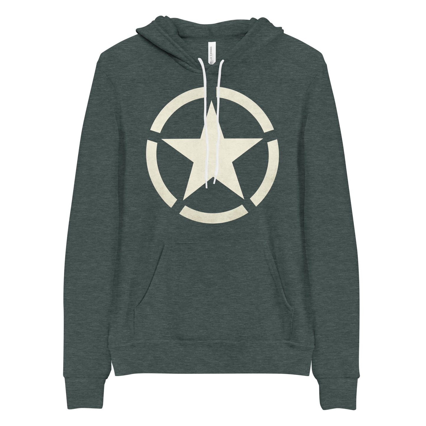 WW2 Circled Star Unisex Sponge Fleece hoodie