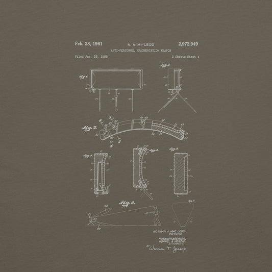 M18A1 Claymore Mine Patent T-shirt