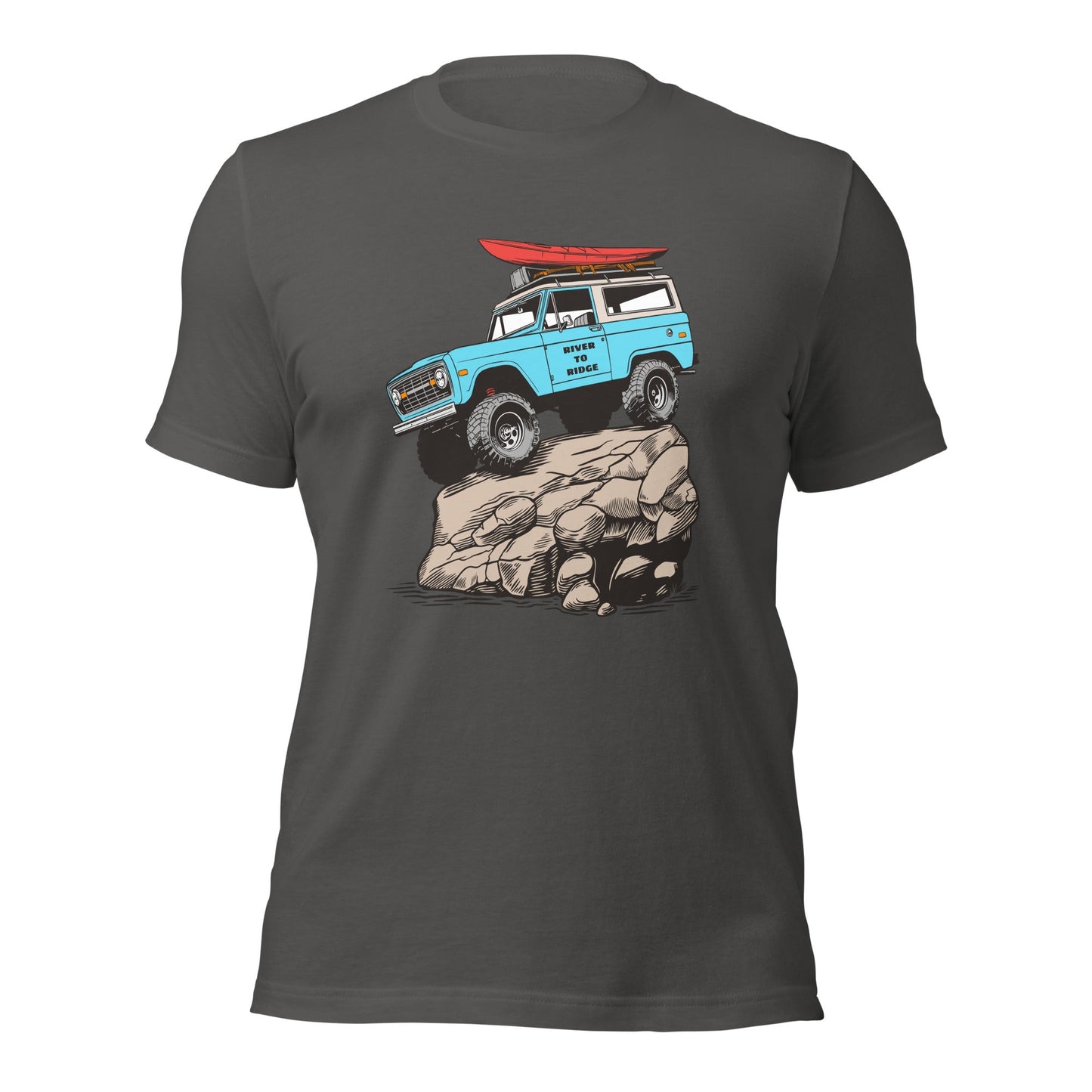 Offroad Classic Men's T Shirt, Army, Asphalt or Grey
