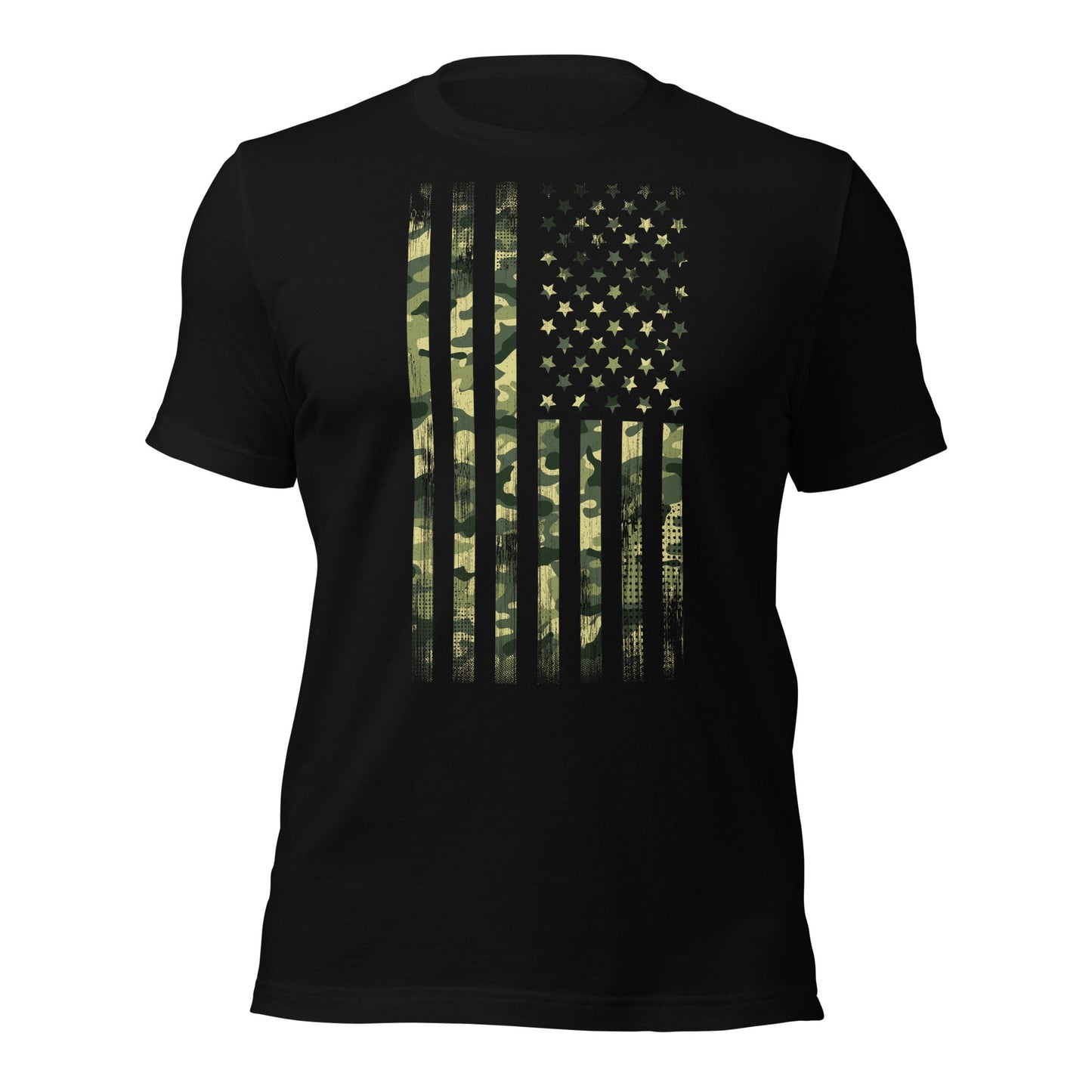 Camo Flag, Men's USA T Shirt