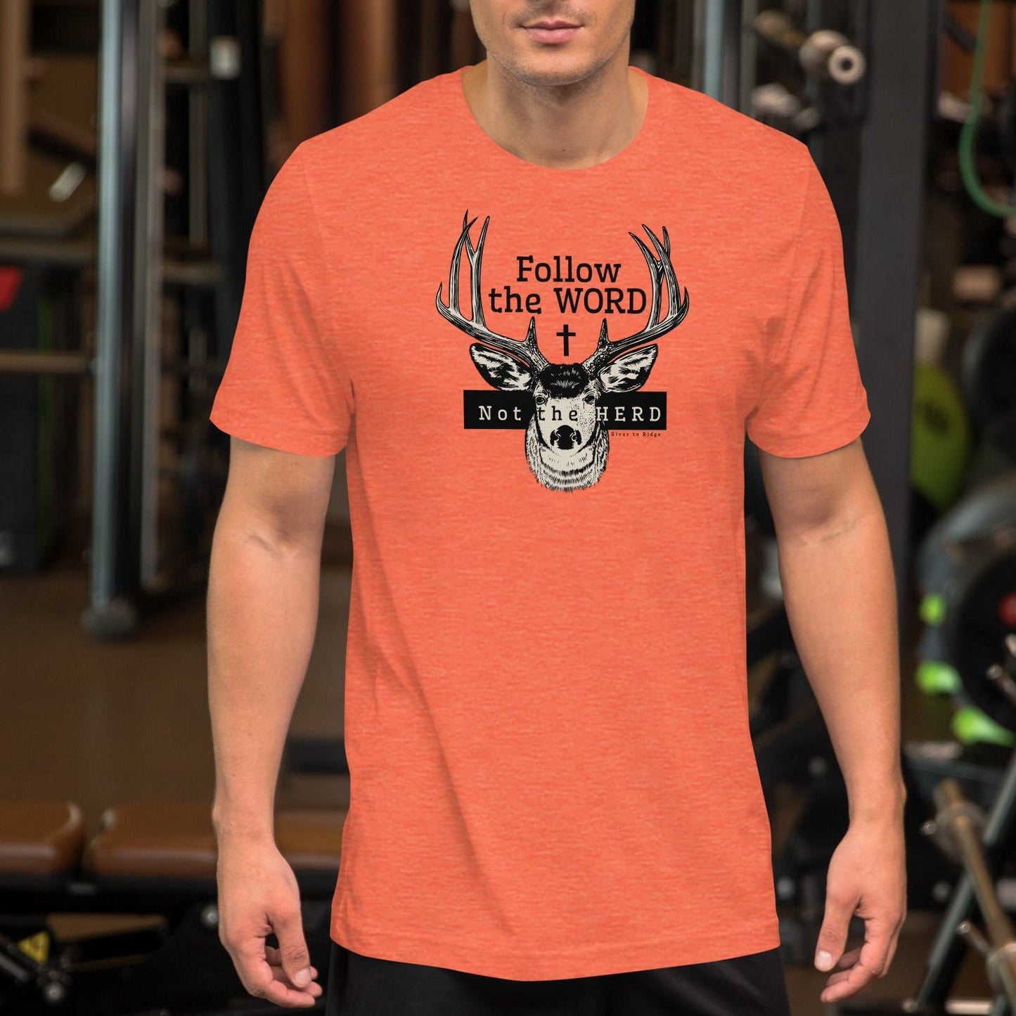 Follow the WORD Not the herd, Unisex Christian Deer T, 4 colors