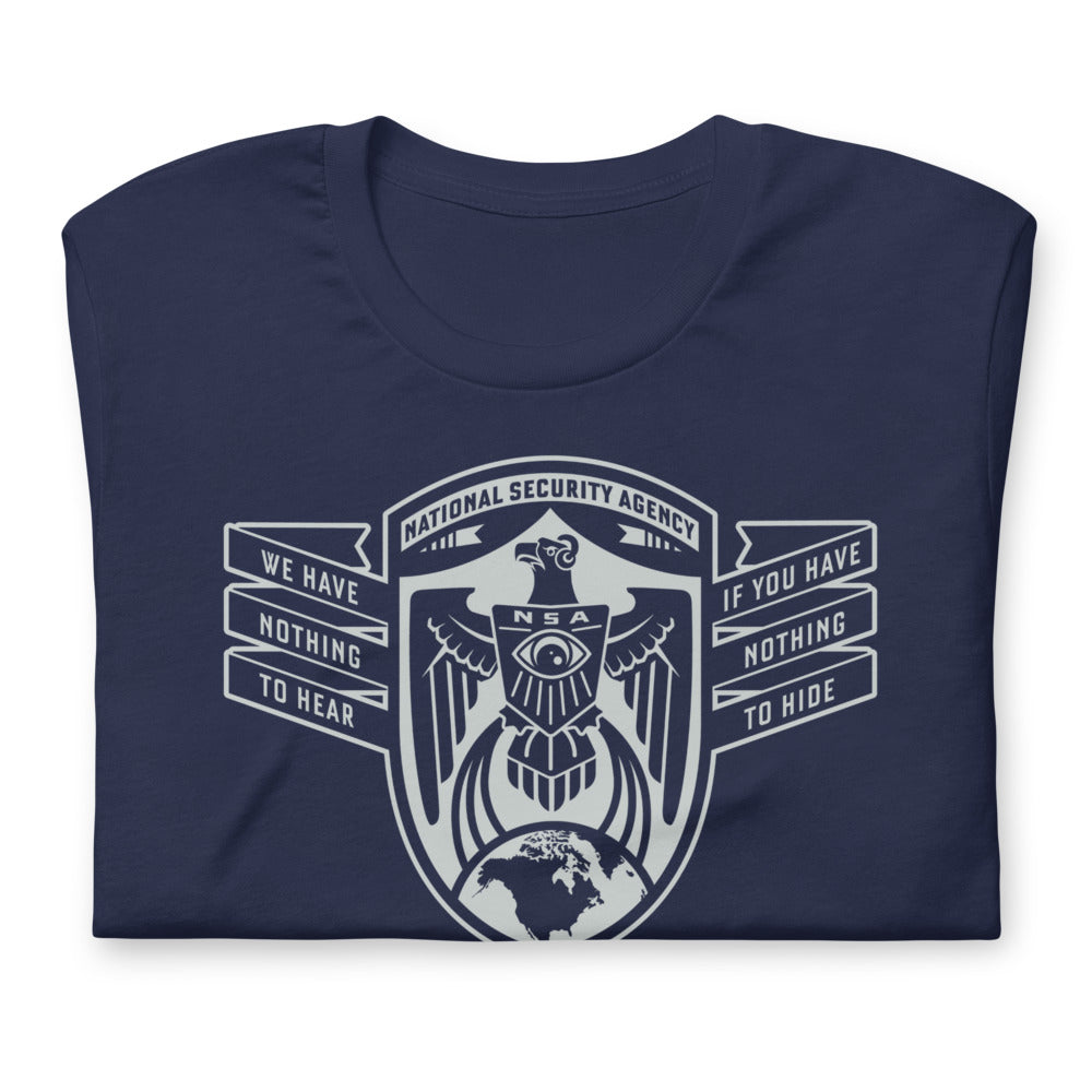 NSA Nothing To Hide Men's Tee