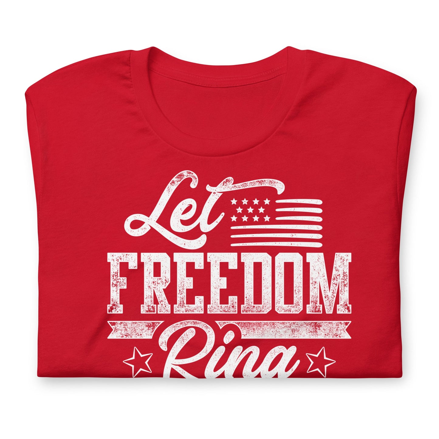 Let Freedom Ring, Women's 2A T-Shirt, Blue or Red