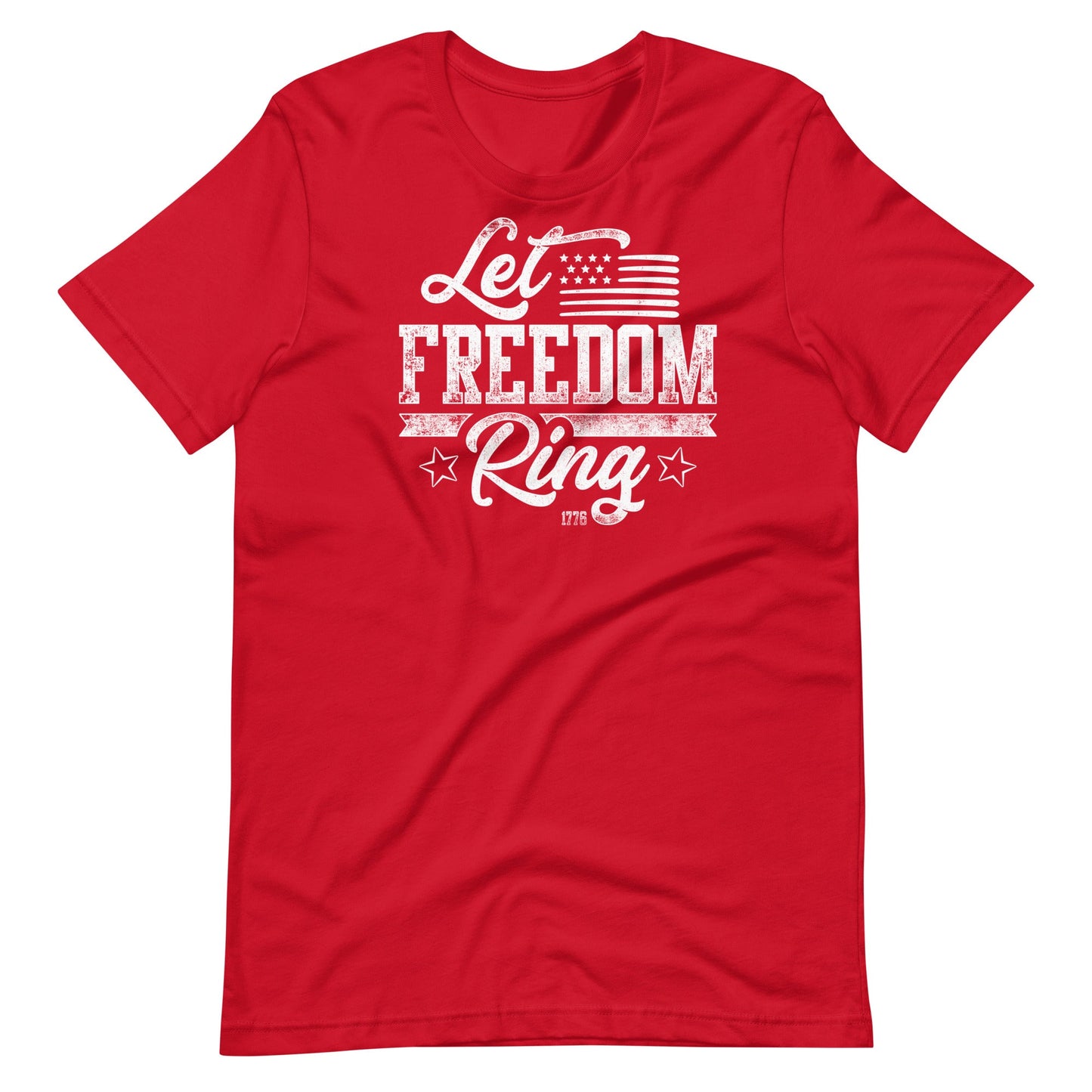 Let Freedom Ring, Women's 2A T-Shirt, Blue or Red