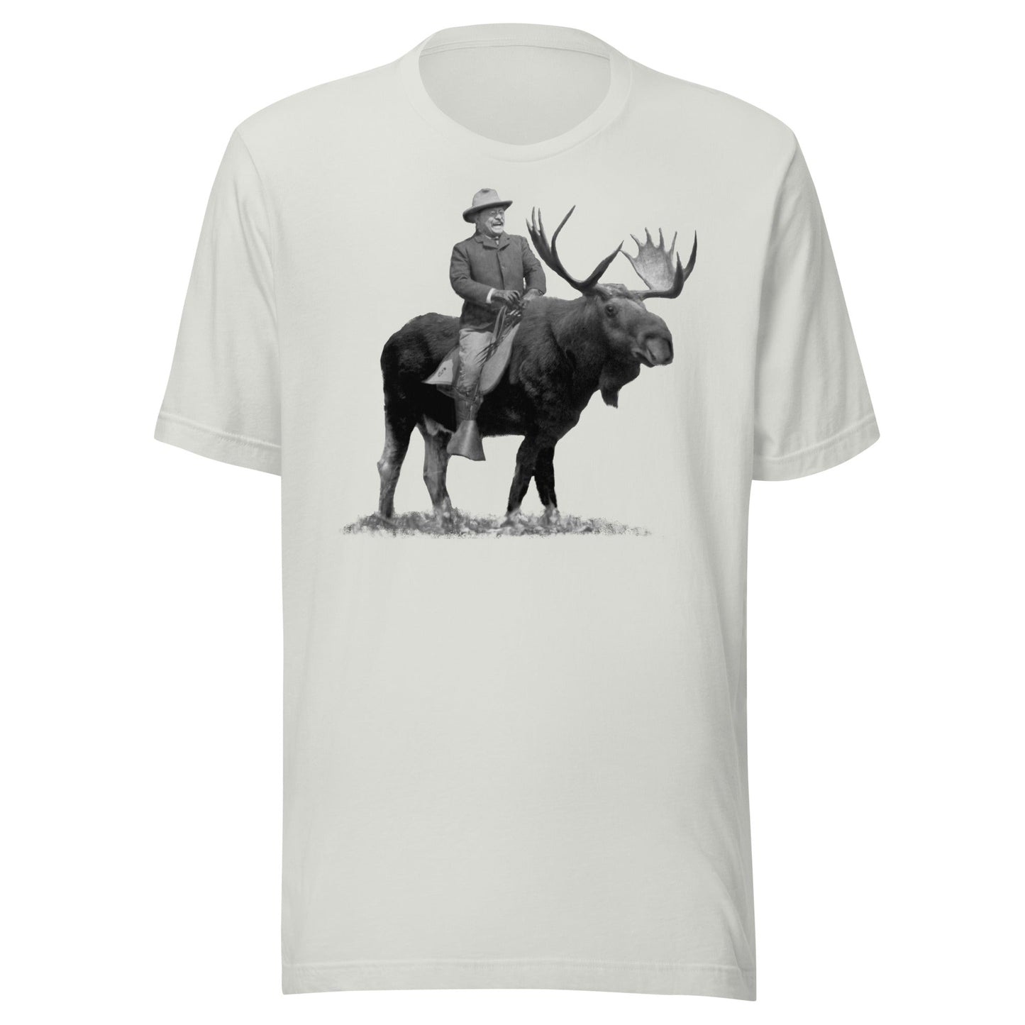 Teddy Roosevelt Riding A Bull Moose T-shirt