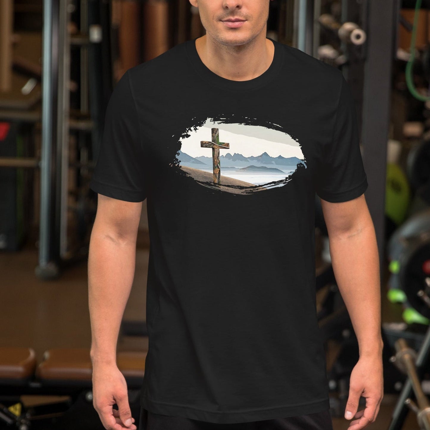 Men's Christian Outdoorsman Camo Cross T