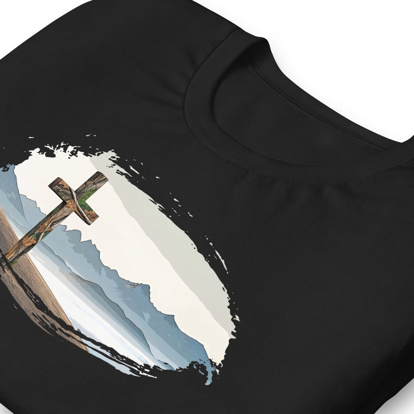 Christian Outdoors Woman Camo Cross T