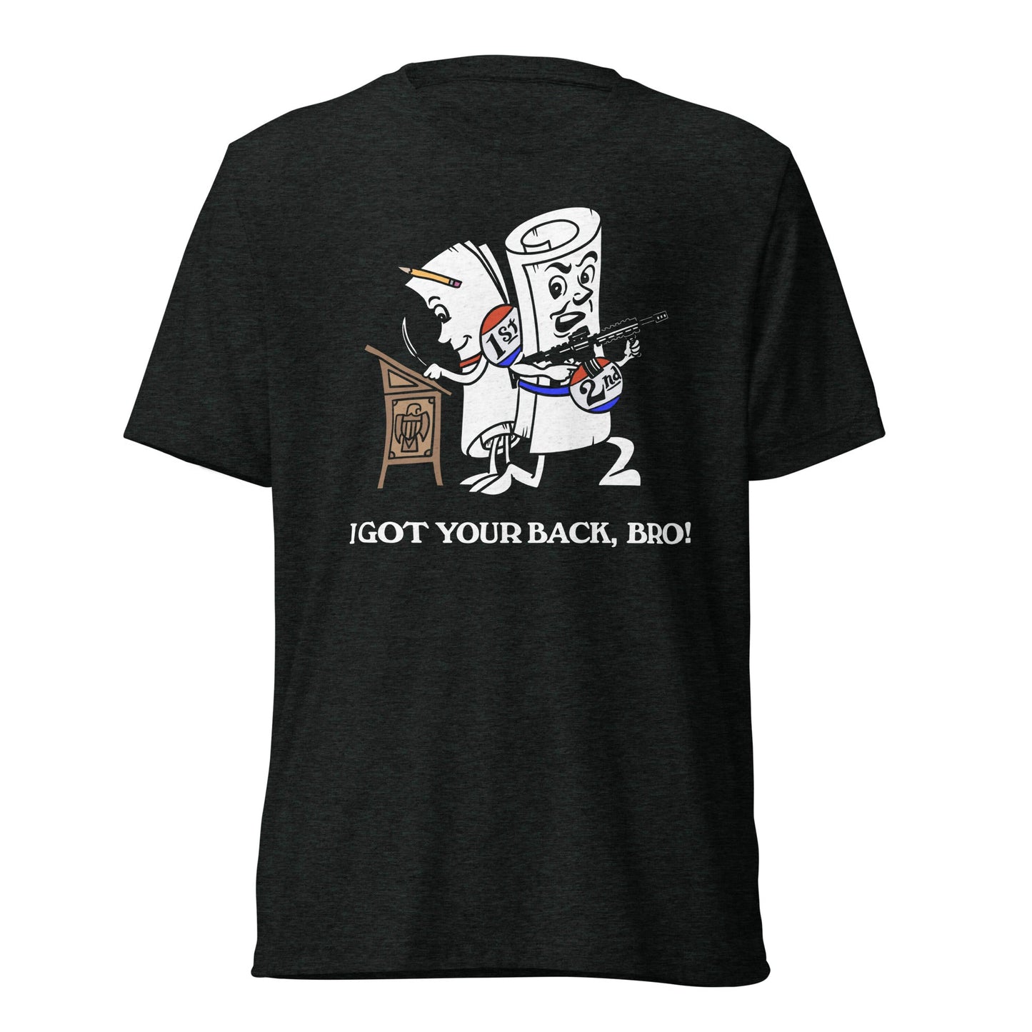I Got Your Back Bro 2nd Amendment Tri-Blend Track Shirt