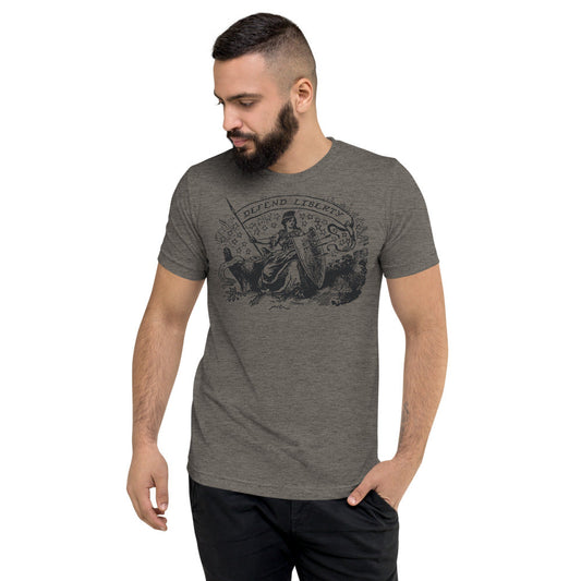 Defend Liberty Libertas Unisex Tri-Blend Track Shirt