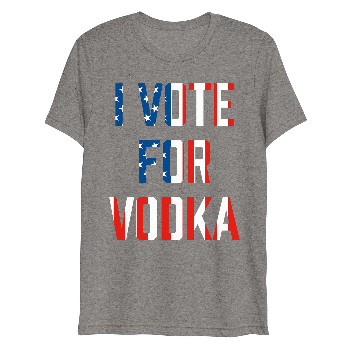 I Vote For Vodka Unisex Tri-Blend Track Shirt