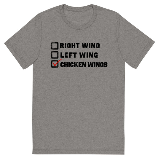 Choose Chicken Wings Tri-Blend Athletic T-Shirt