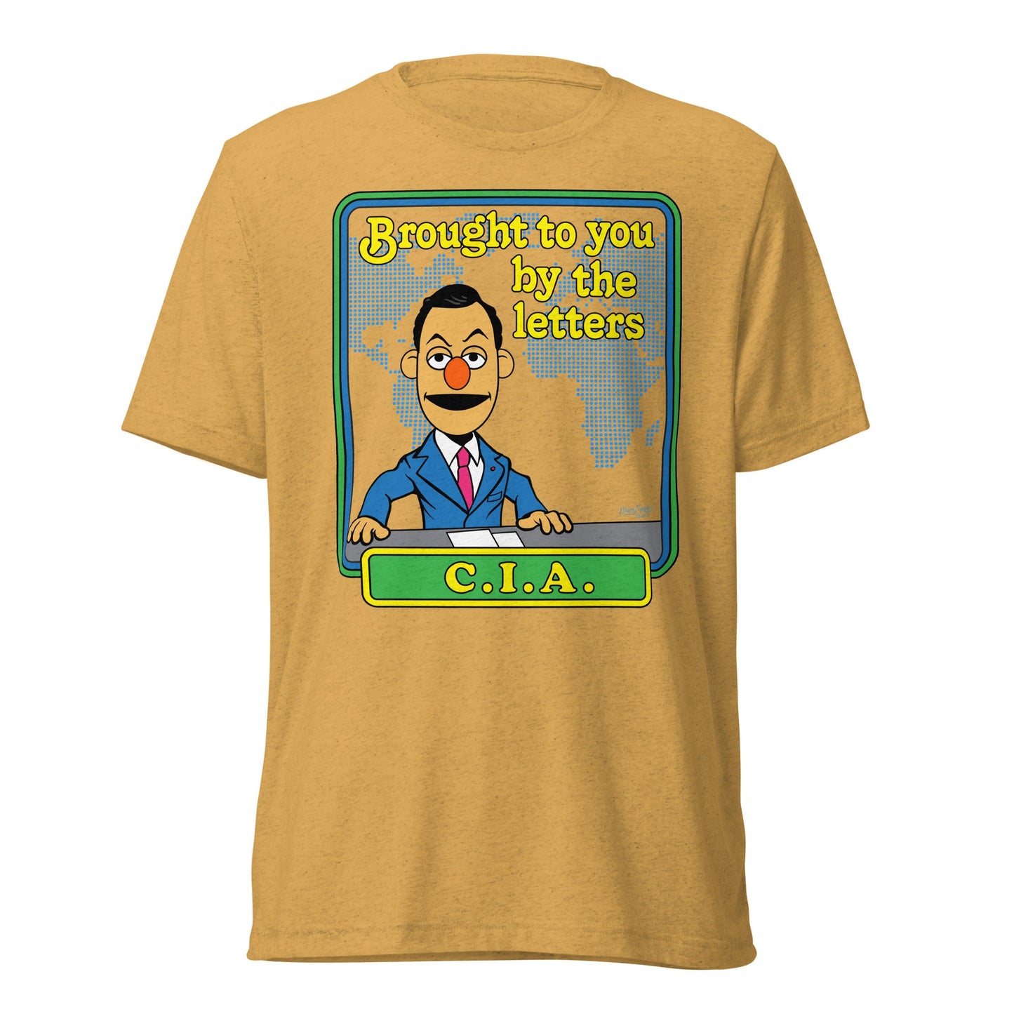 Brought to You By the Letters CIA Tri-Blend Track Shirt